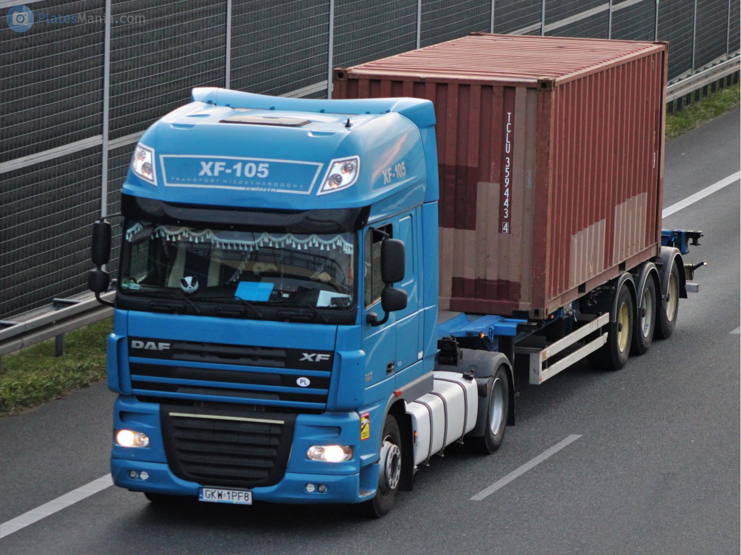 GKW 1PF8, DAF XF 3rd gen (XF105), 2006–2020