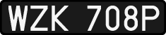 License plates of Poland, 1976 year system