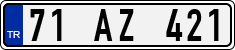 License plate of Turkey, Regular plates