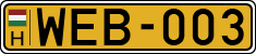 license plates of Hungary, Commercial vehicles (1990)