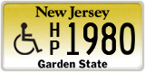 New Jersey, Vehicles for disabled persons (A/B XXXX / XXXX A/B)
