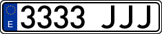 License plates of Spain, Ordinary (2000)