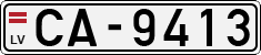 License plate of Latvia, Regular car plates