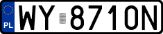 License plates of Poland, Regular car plates