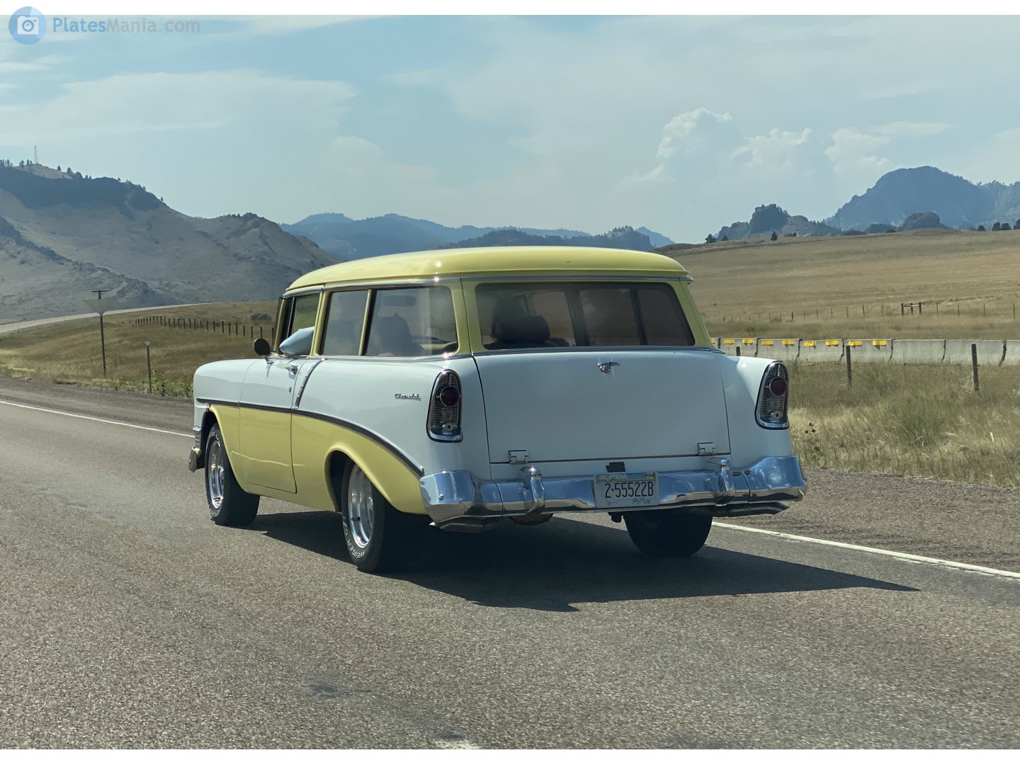 2-55522B, Chevrolet 210 2nd gen 1956 3-door Station Wagon (2129-1063; A-body), 1st facelift, 1955–1956