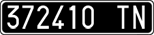 License plate of Italy, Cars (1927 year series)