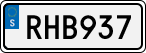 License plate of Sweden, Regular plates