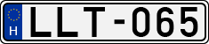license plates of Hungary, Cars (1990)