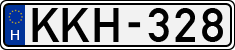 license plates of Hungary, Cars (1990)