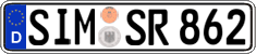 German license plate, Regular plates
