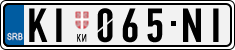 License plate of Serbia, Cars