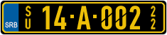 License plate of Serbia, Diplomatic