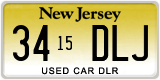 New Jersey, Dealer (ABC-1234/12-ABC34/1234-ABC)