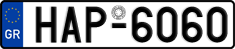 License plate of Greece, Cars