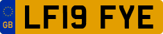 License plate of the United Kingdom, 2001 year system