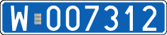 License plates of Poland, Diplomatic