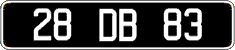 French license plate, FNI