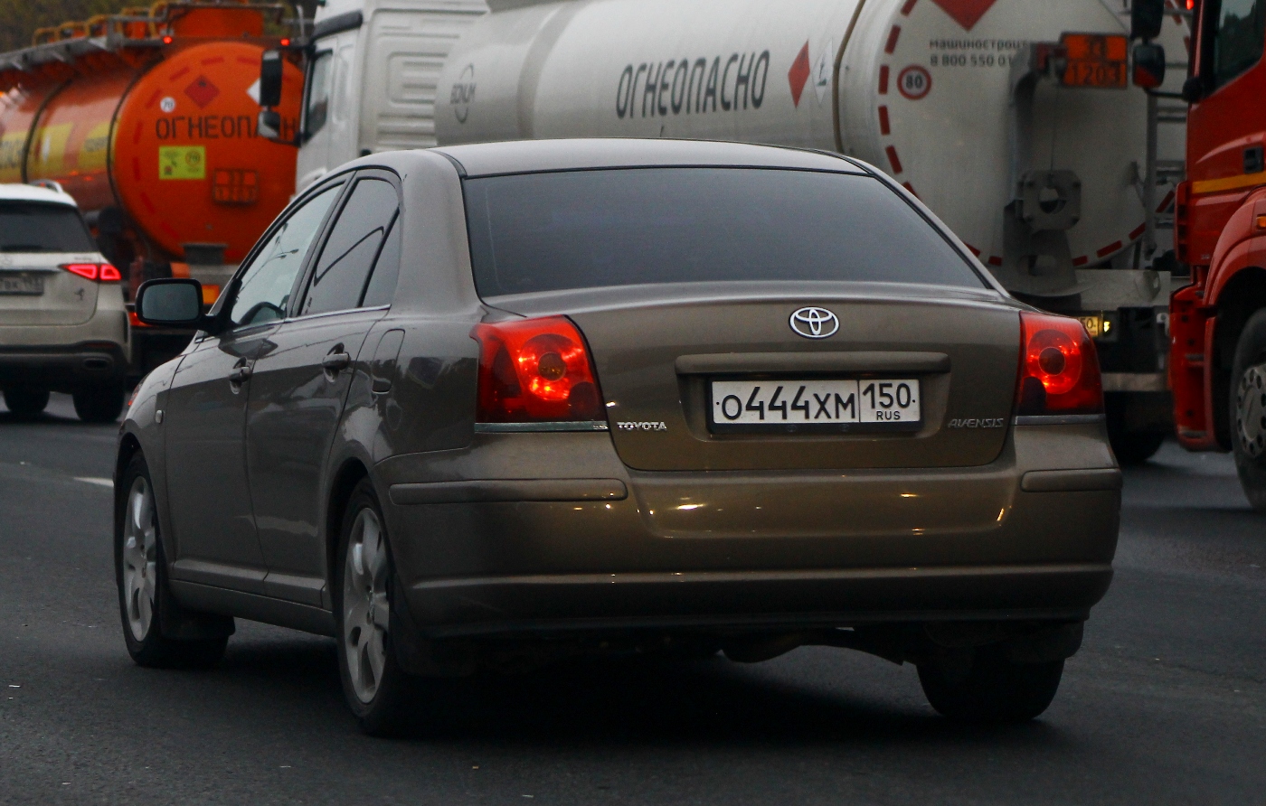 о 444 хм 150, Toyota Avensis 2nd gen Sedan/Liftback (T250), 2003–2009