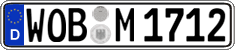 German license plate, Regular plates