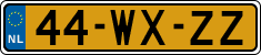 License plate of the Netherlands, Trailers
