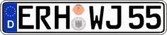 German license plate, Regular plates