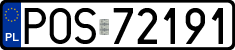 License plates of Poland, Regular car plates