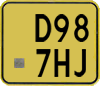 License plate of the Netherlands, Mopeds