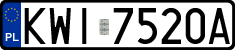 License plates of Poland, Regular car plates