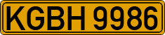 License plate of Kyrgyzstan, Foreign citizens and enterprises (1994)