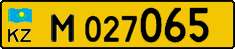 License plate Kazakhstan, Diplomatic
