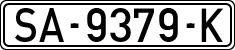 License plates of Spain, 1971 year series