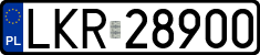 License plates of Poland, Regular car plates