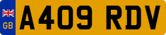 License plate of the United Kingdom, 1983 year system
