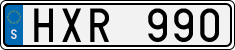 License plate of Sweden, Regular plates