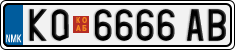 License plate of North Macedonia, Regular plates (2012)