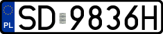 License plates of Poland, Regular car plates