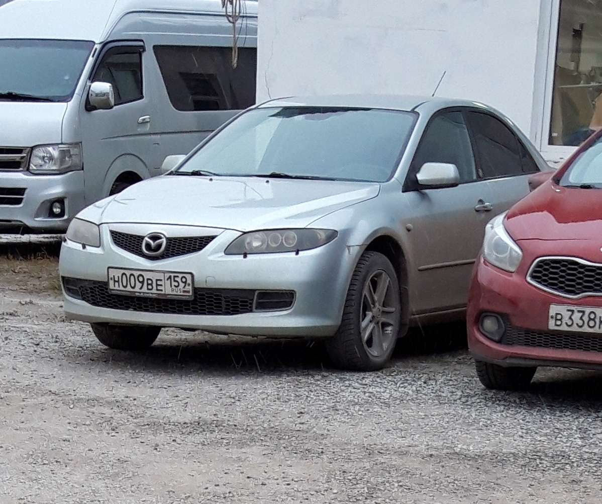 н 009 ве 159, Mazda 6 1st gen Sedan/Liftback (GG), 2002–2008 (–2016 for CN-market)