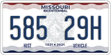 Missouri, Historic Vehicle (123 45H)