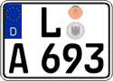 German license plate, Regular plates