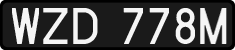 License plates of Poland, 1976 year system