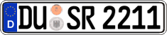 German license plate, Regular plates