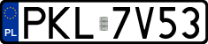 License plates of Poland, Regular car plates