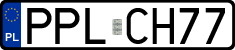 License plates of Poland, Regular car plates