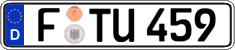 German license plate, Regular plates