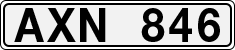 License plate of Sweden, Regular plates