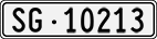 License plate of Switzerland, Cars