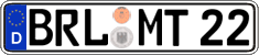 German license plate, Regular plates