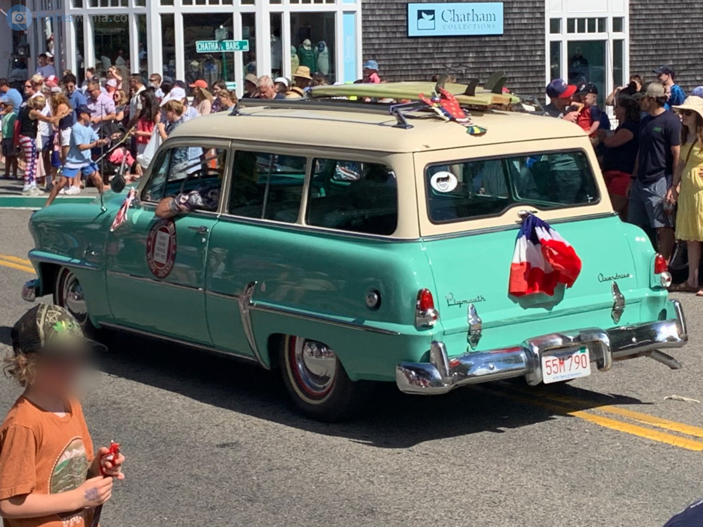 55M 790, Plymouth Belvedere 1st gen 1954 3-door Station Wagon, 1954–1955