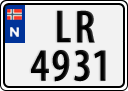 License plate of Norway, Trailers, motorcycles, special vehicles