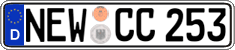 German license plate, Regular plates